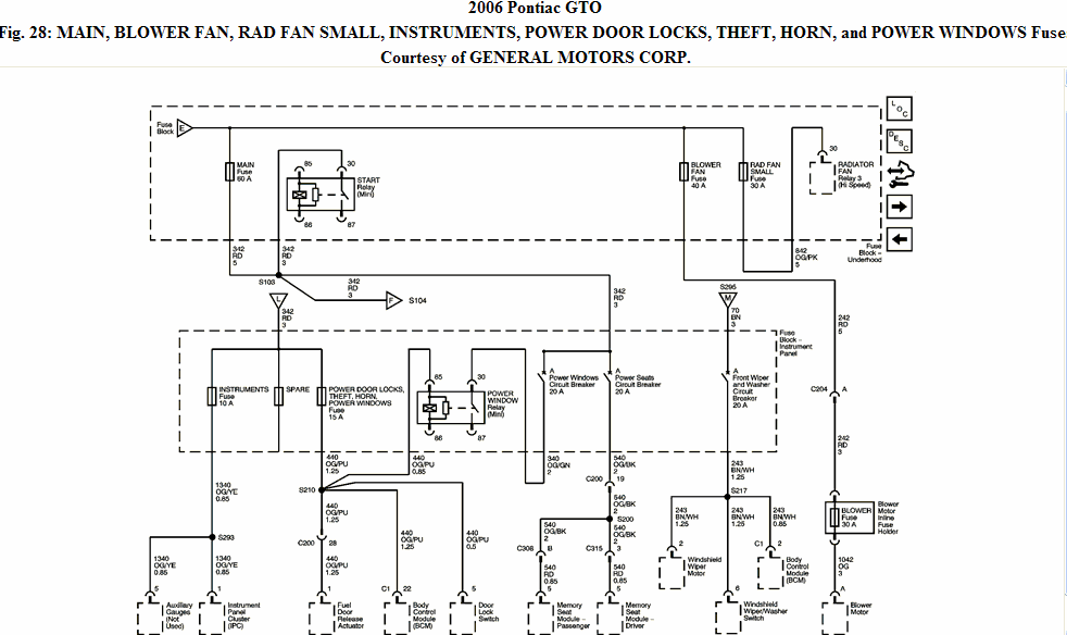Amplifier Wiring Diagram 2006 Pontiac Gto